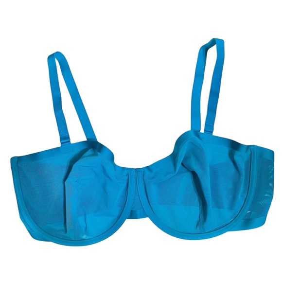 Cuup the Balconette Mesh Bra in Turquoise size 40F - Picture 2 of 7